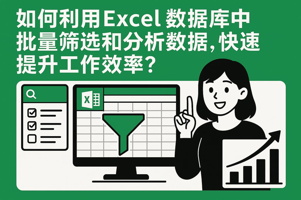 如何利用excel 数据库中批量筛选和分析数据，快速提升工作效率？
